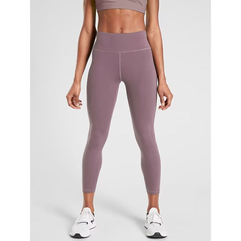 NWT Athleta Purple "Ultimate Stash" Side Pockets 7/8 Athletic Leggings size 2X